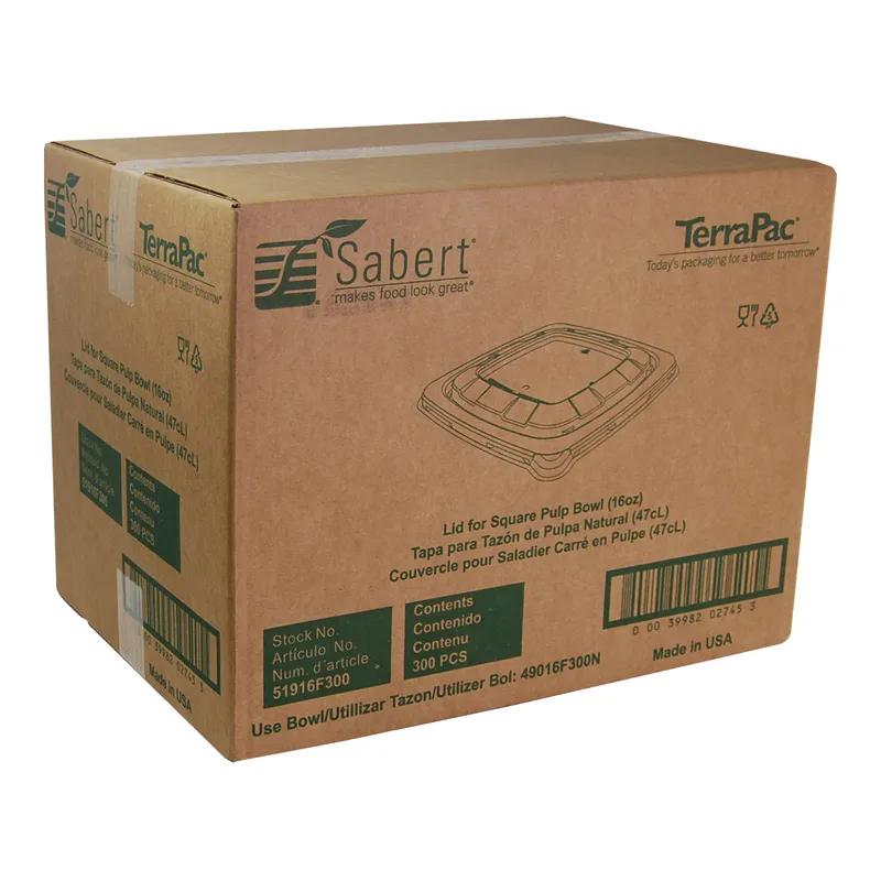 Lid Dome 6.28X6.28X0.61 IN 1 Compartment PP Clear Square For 16 OZ Bowl Unhinged 300/Case