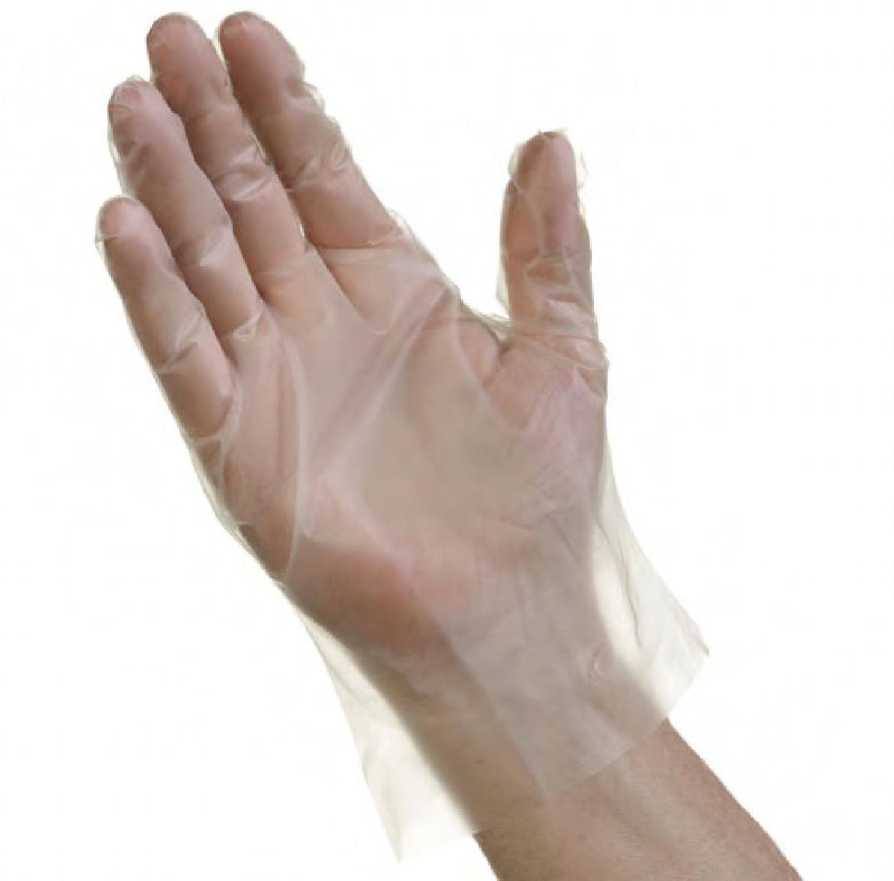 Ambitex® Gloves XL Clear PE Disposable 2000/Case