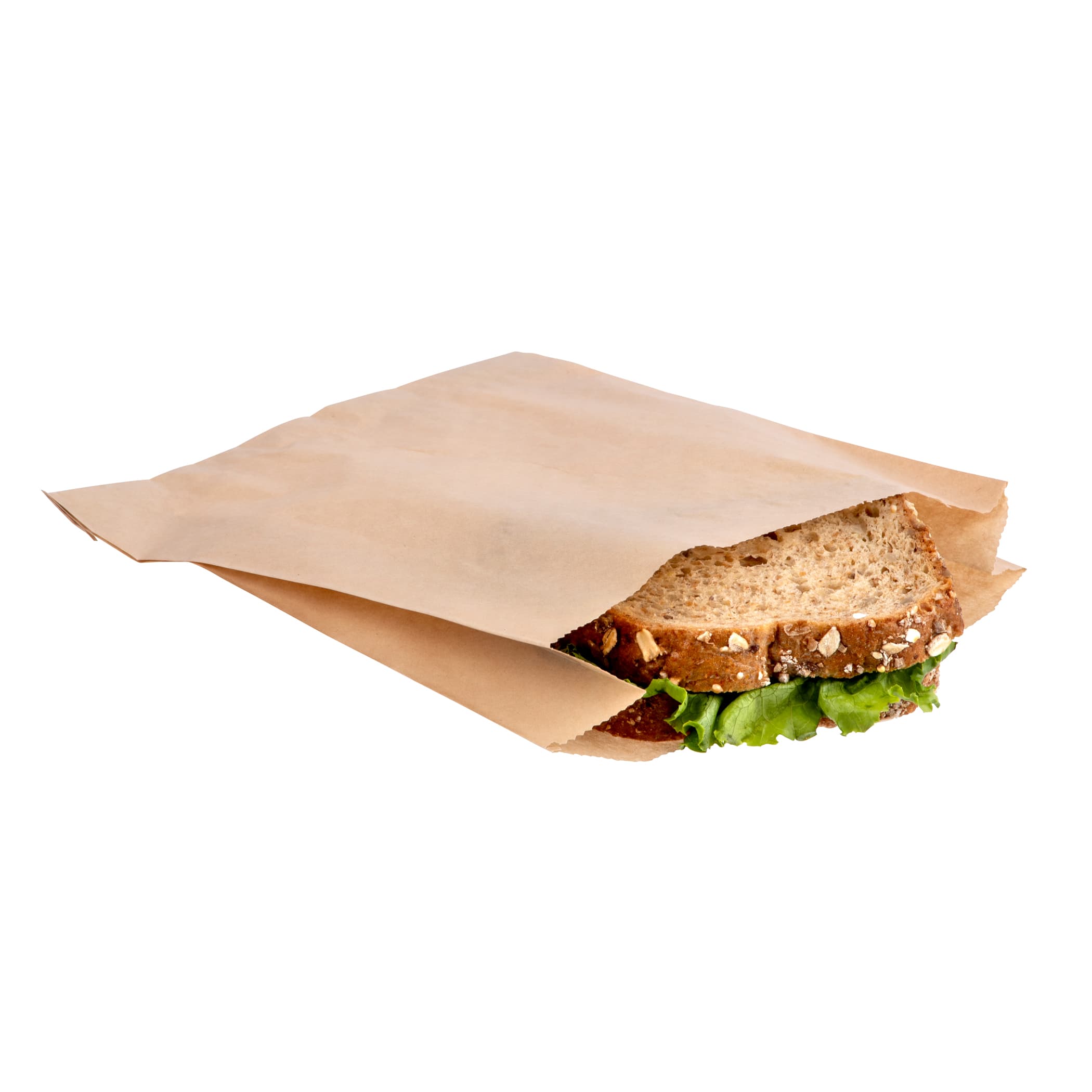 Sandwich Bag 6.5X2X8 IN Paper Natural Plain 2000/Case