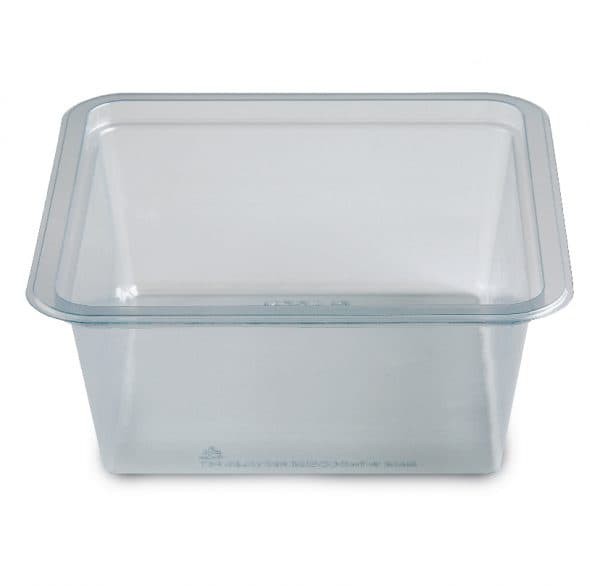 Fresh 'n Clear® GoCube® Deli Container Base 64 OZ PET Clear Square 200/Case