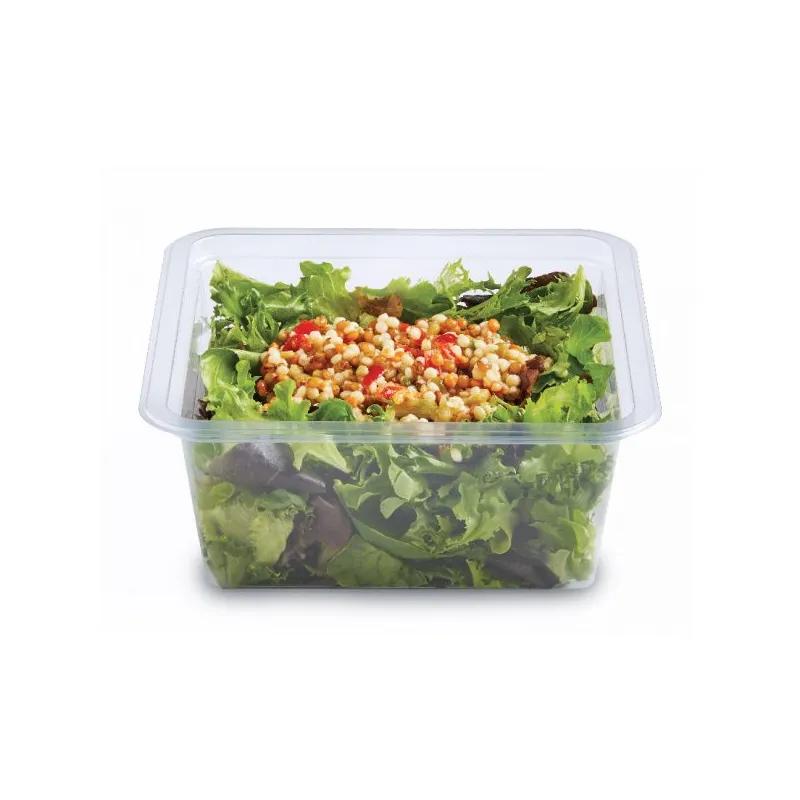 Fresh 'n Clear® GoCube® Deli Container Base 64 OZ PET Clear Square 200/Case