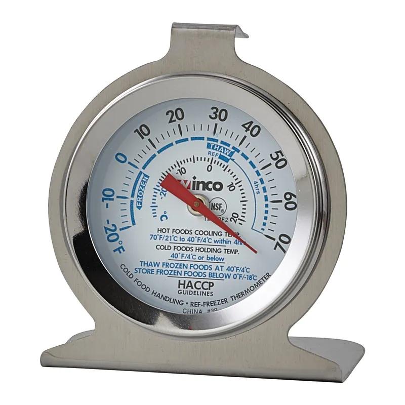 Thermometer Stainless Steel Dial -20F to 70F 2IN Display 1/Each