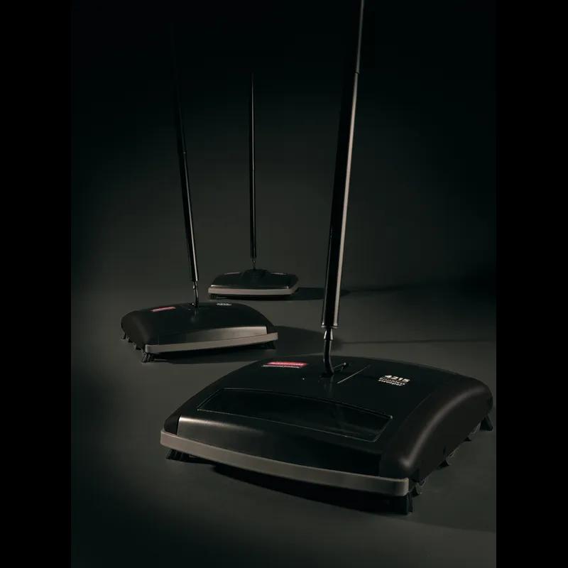 Executive Series™ Floor Sweeper 7.5 IN Black Galvanized Steel ABS Dual Action 1/Each