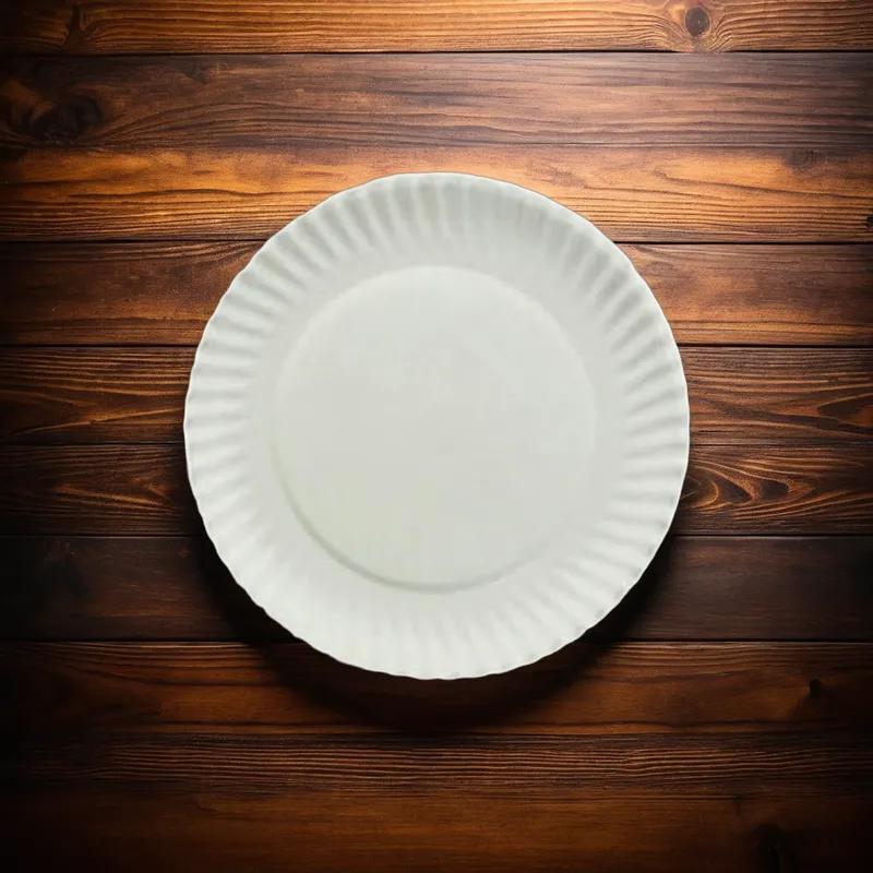 Plate 6 IN Paper White Round 1000/Case