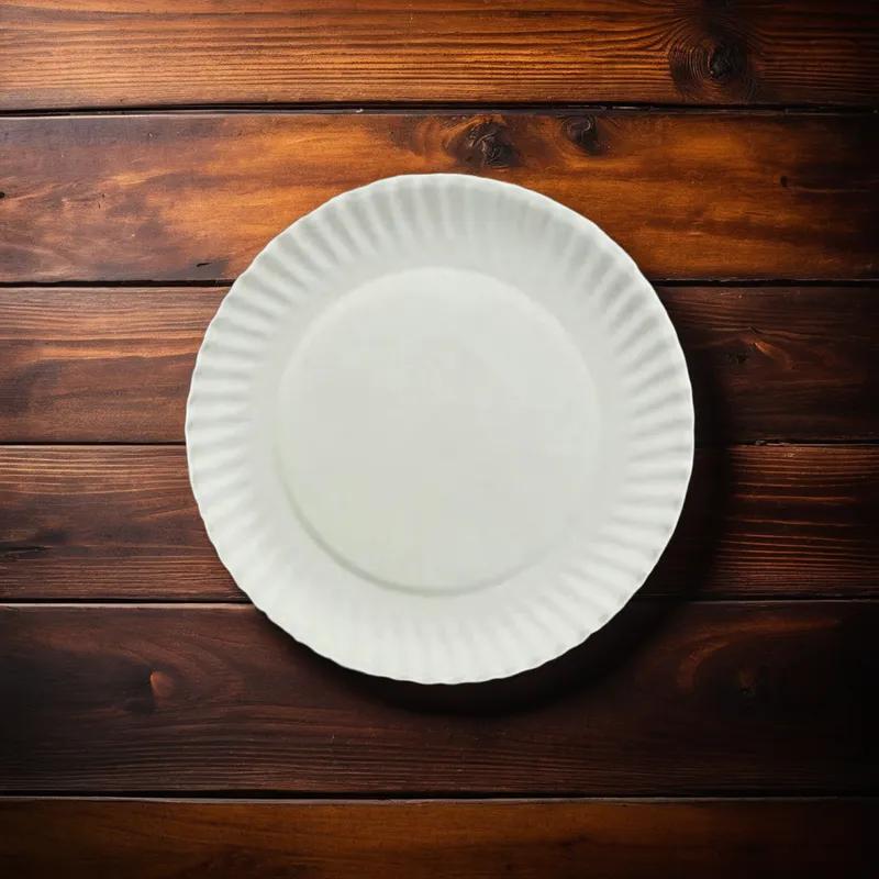 Plate 6 IN Paper White Round 1000/Case