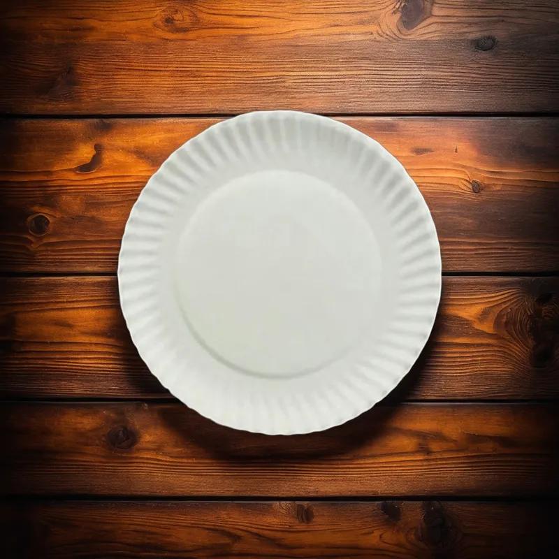 Plate 6 IN Paper White Round 1000/Case