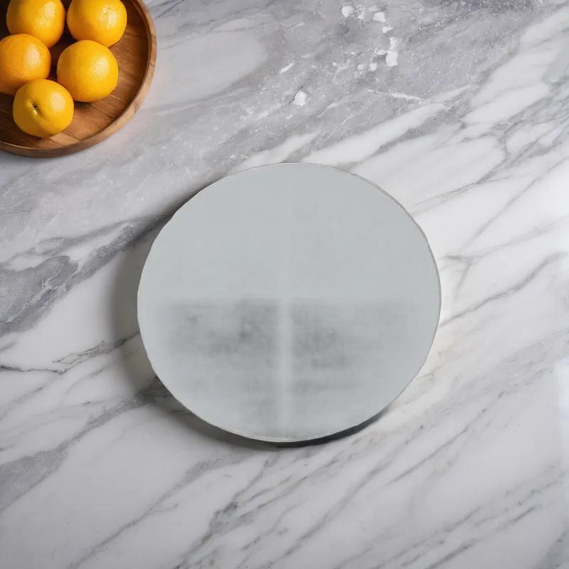 Cake Board 9 IN Corrugated Paperboard White Round Mottled Uncoated 250/Case