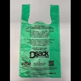 Bag 11.5X6.5X22 IN HDPE 13MIC Green T-Sack 500/Case