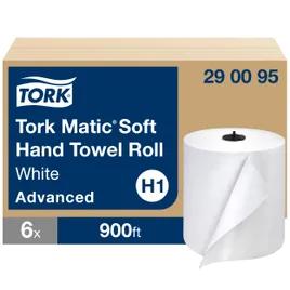 Tork Matic® Roll Paper Towel H1 7.68IN X900FT White Hardwound Refill 7.25IN Roll 6 Rolls/Case