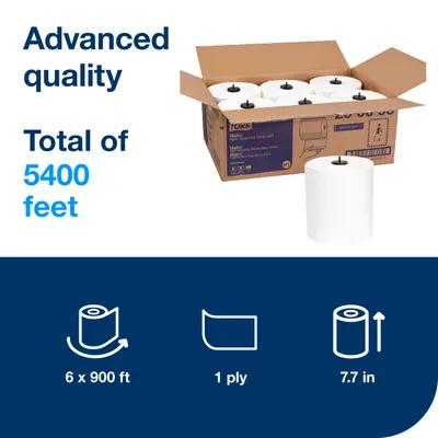 Tork Matic® Roll Paper Towel H1 7.68IN X900FT White Hardwound Refill 7.25IN Roll 6 Rolls/Case