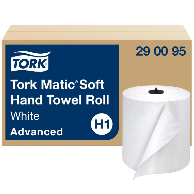 Tork Matic® Roll Paper Towel H1 7.68IN X900FT White Hardwound Refill 7.25IN Roll 6 Rolls/Case