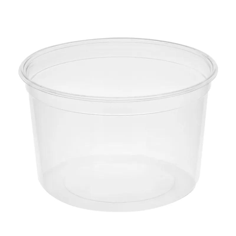 Deli Container Base 16 OZ RPET Clear Round 1000/Case