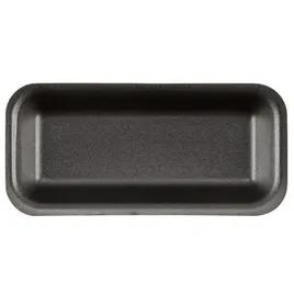 1.5 Meat Tray 8.375X3.875X0.875 IN Polystyrene Foam Black Rectangle 500/Bundle