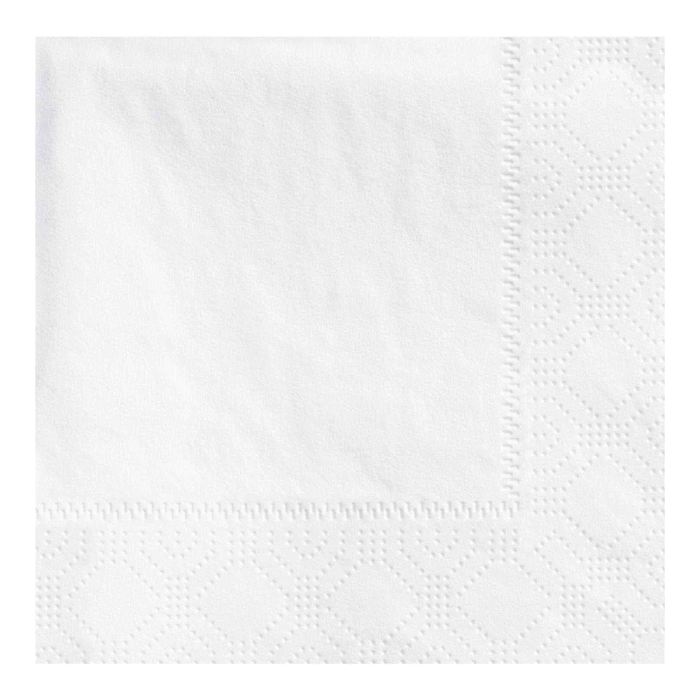 Beverage Napkins 10X10 IN White Paper 2PLY 1000/Case