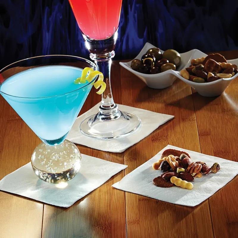 Beverage Napkins 10X10 IN White Paper 2PLY 1000/Case