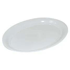 Serving Tray 14X21 IN Plastic White Oval 20/Case