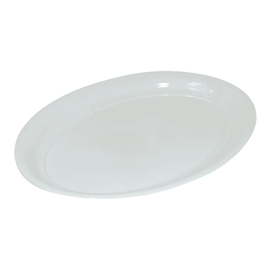 Victoria Bay Serving Tray 14X21 IN PS White Oval 20/Case