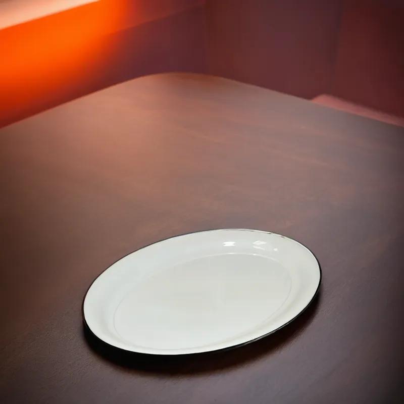 Victoria Bay Serving Tray 14X21 IN PS White Oval 20/Case