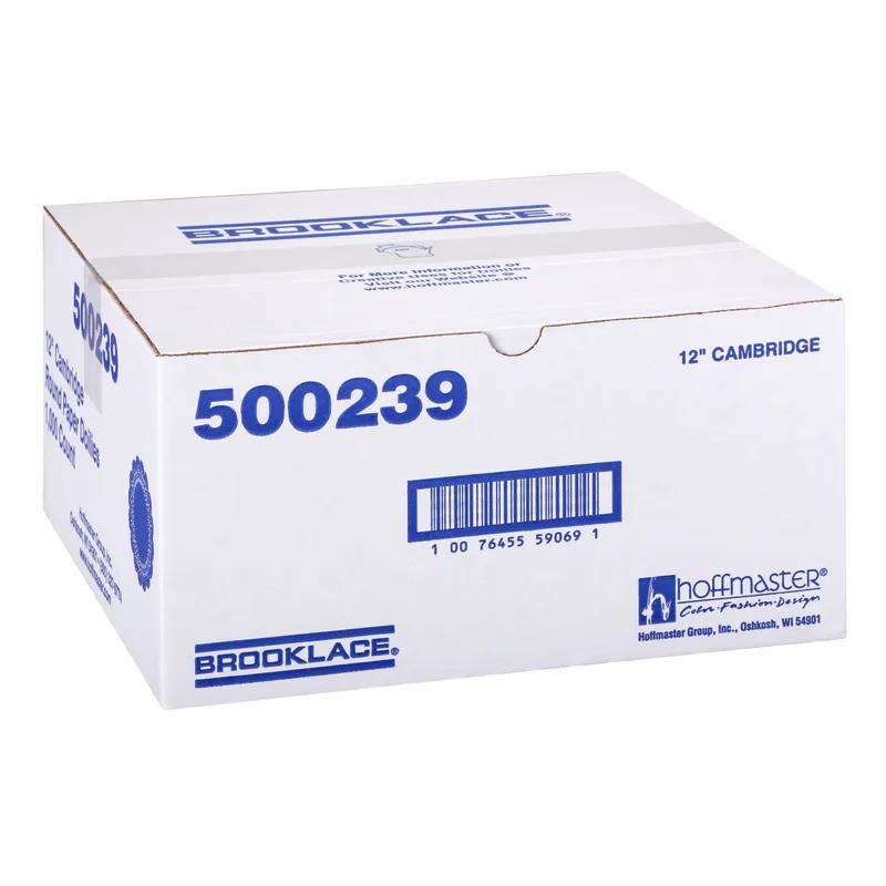 Cambridge Doily 12 IN Paper White Lace Round 4000/Case