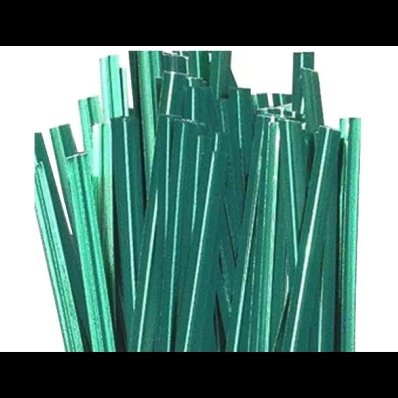 T&T Industries Twist Tie 4X0.16 IN Green For Paper Bags 2000/Case