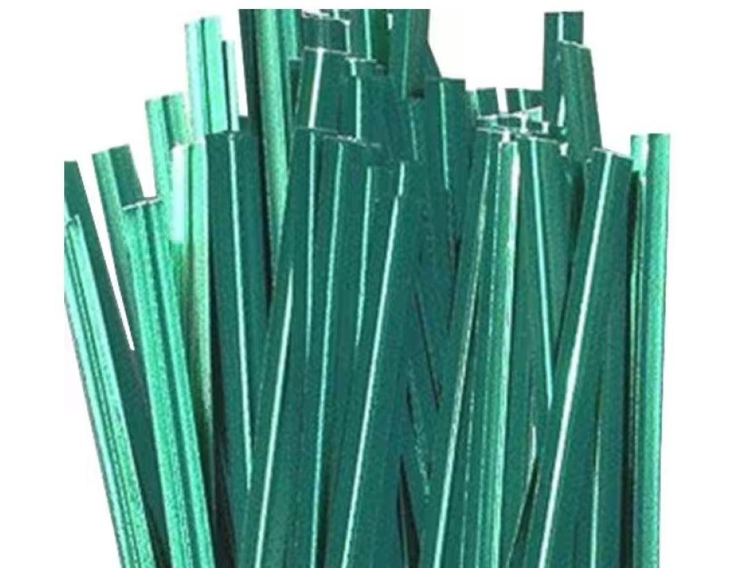 T&T Industries Twist Tie 4X0.16 IN Green For Paper Bags 2000/Case
