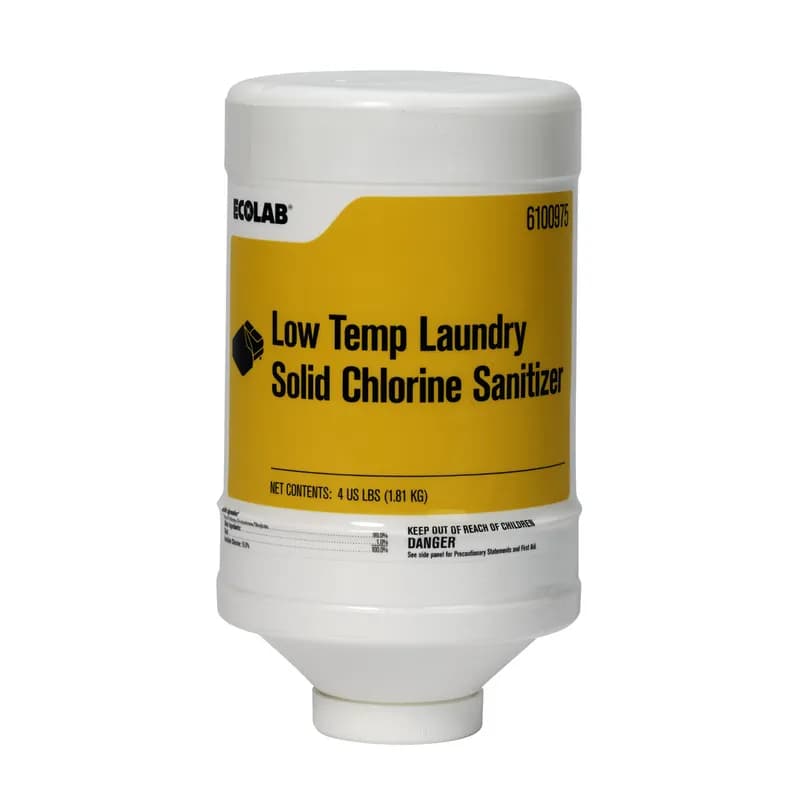 Laundry Sanitizer 4 LB Chlorine Solid Low Temperature 2/Case