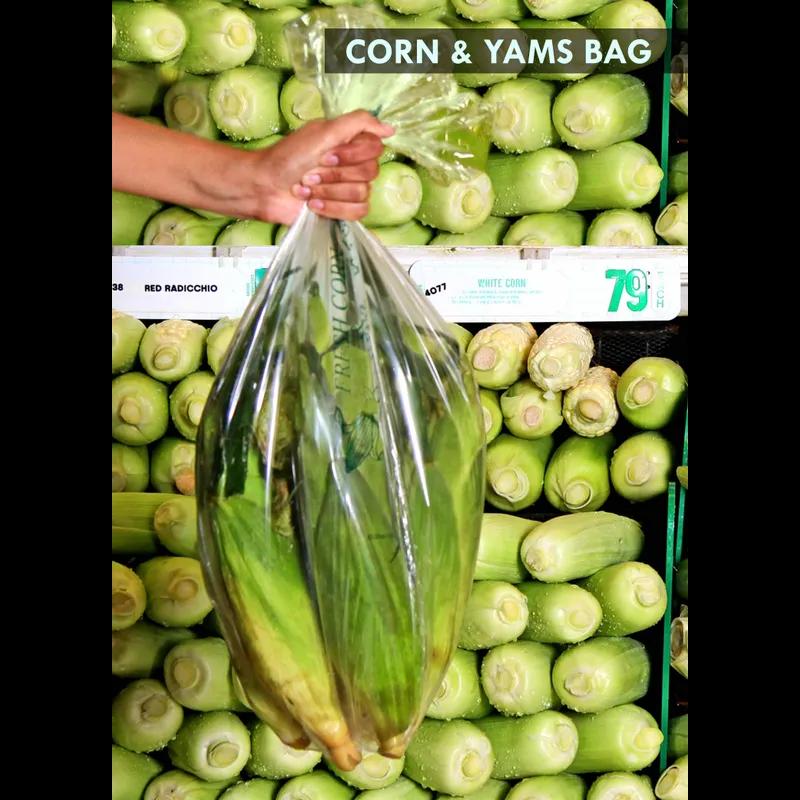 Produce Bag Standard Size 15X20 IN High-Density Polyethylene (HDPE) 8MIC Green 3000/Roll