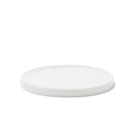 Lid Flat 8.49 IN LLDPE White Round For 160 OZ Container 100/Case