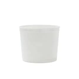 Bucket & Tub Base 170 OZ HDPE White Round 100/Case