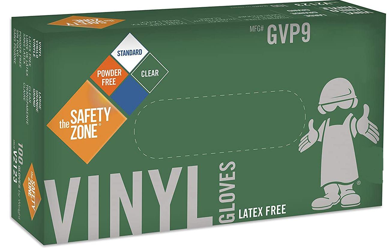 General Purpose Gloves Small (SM) Clear Vinyl Powder-Free 200 Count/Pack 10 Packs/Case 2000 Count/Case