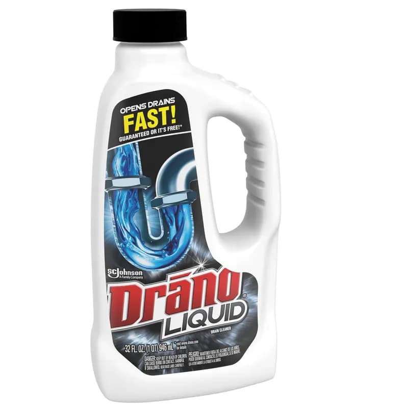 Drano® Drain Cleaner 32 FLOZ Alkaline 12/Case
