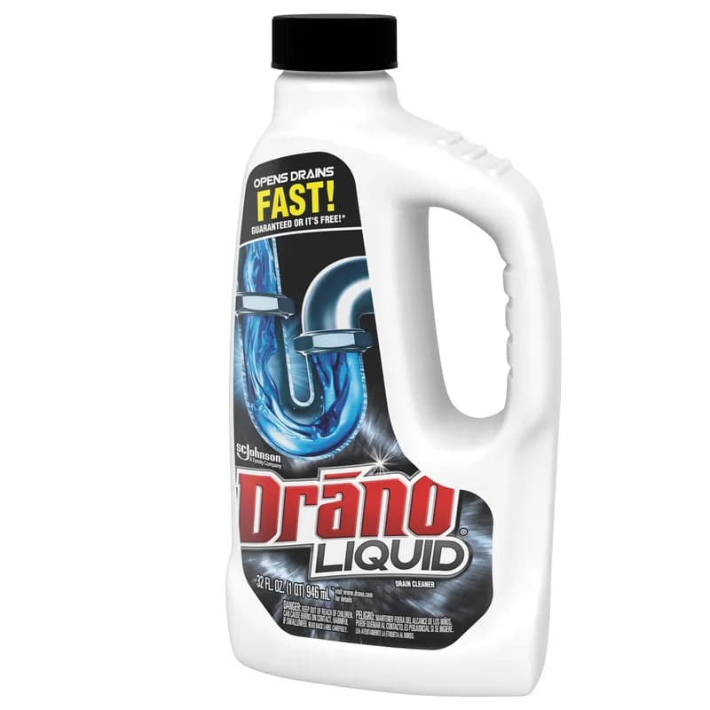 Drano® Drain Cleaner 32 FLOZ Alkaline 12/Case