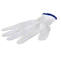 San Jamar Gloves Medium (MED) White Cut Resistant Cotton Antimicrobial 1/Each