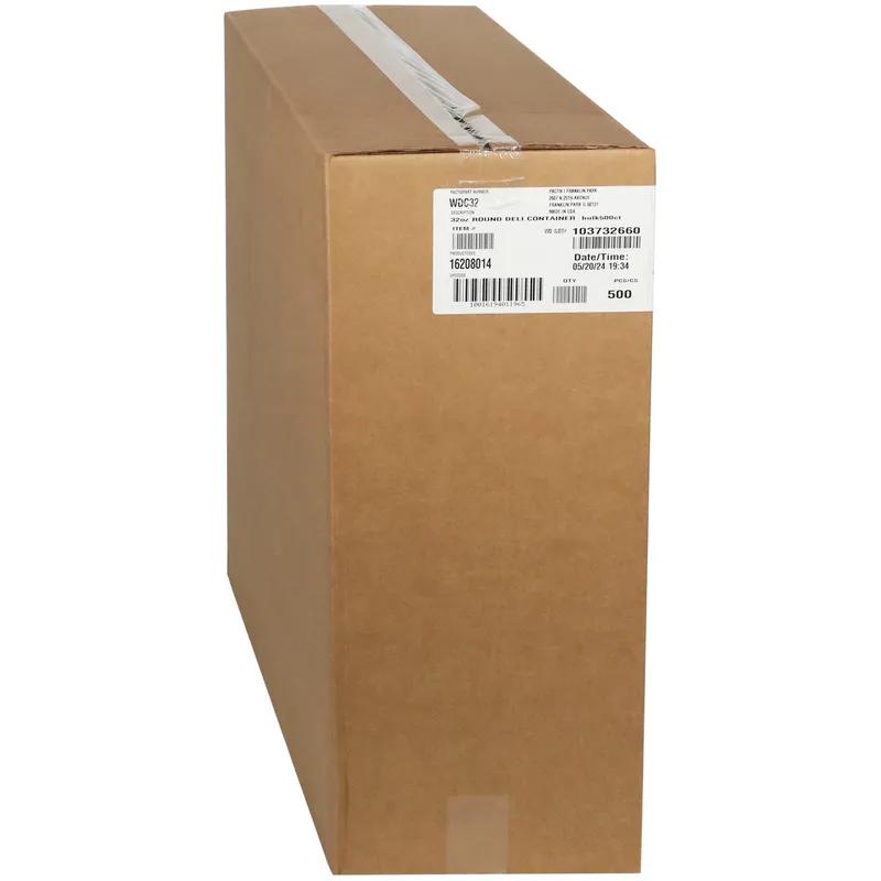 Deli Container Base 32 OZ PET Clear Round 500/Case
