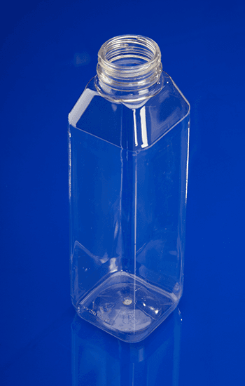 Juice Bottle 16 OZ Clear Square DBJ Finish 160/Case