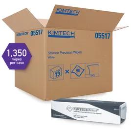Kimtech Science Cleaning Wipe 14.43X16.4 IN 2 Tissue Paper White Precision 6/Case