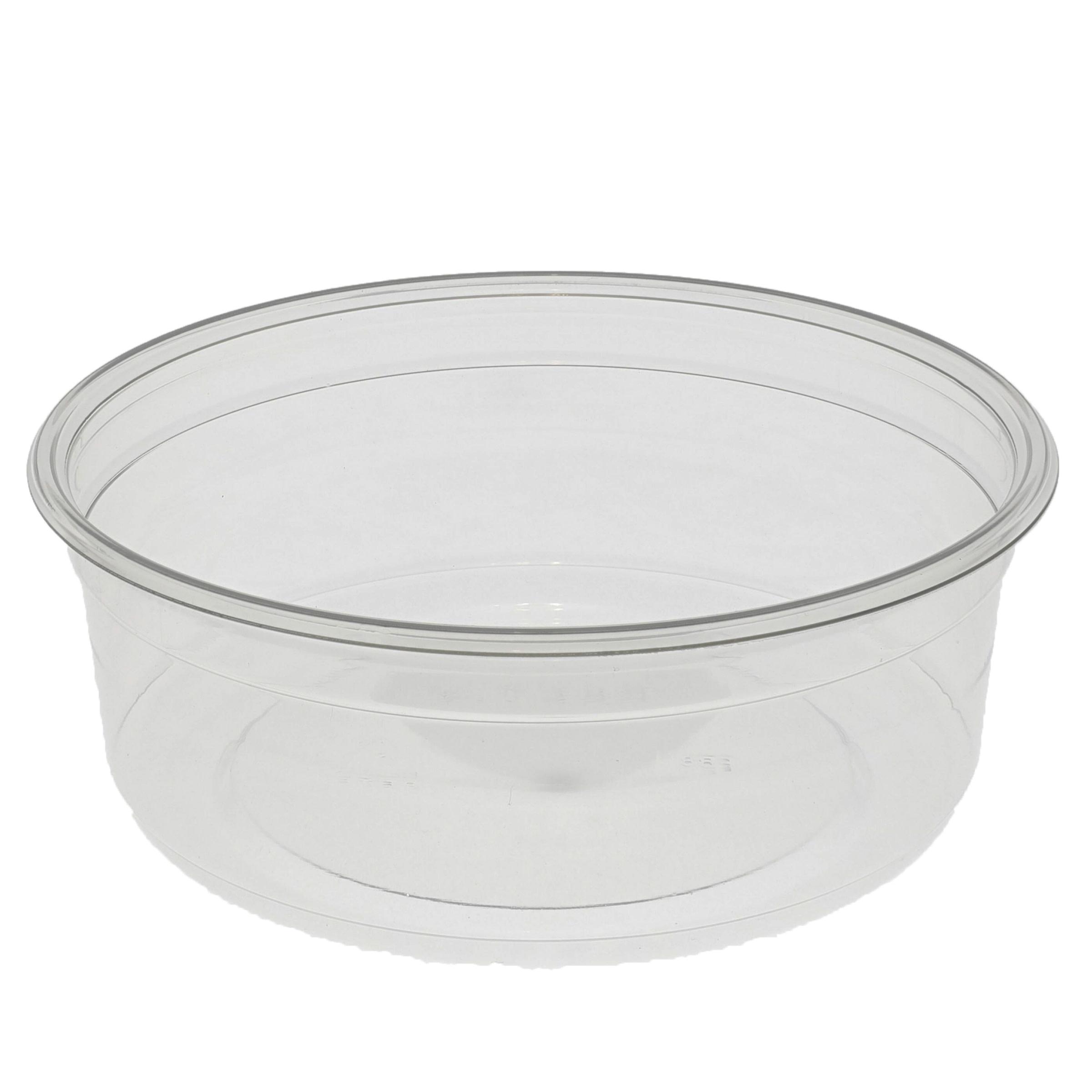 Deli Container Base 8 OZ PET Clear Round 500/Case