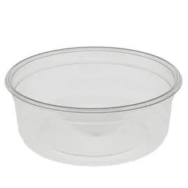 Deli Container Base 8 OZ PET Clear Round 500/Case