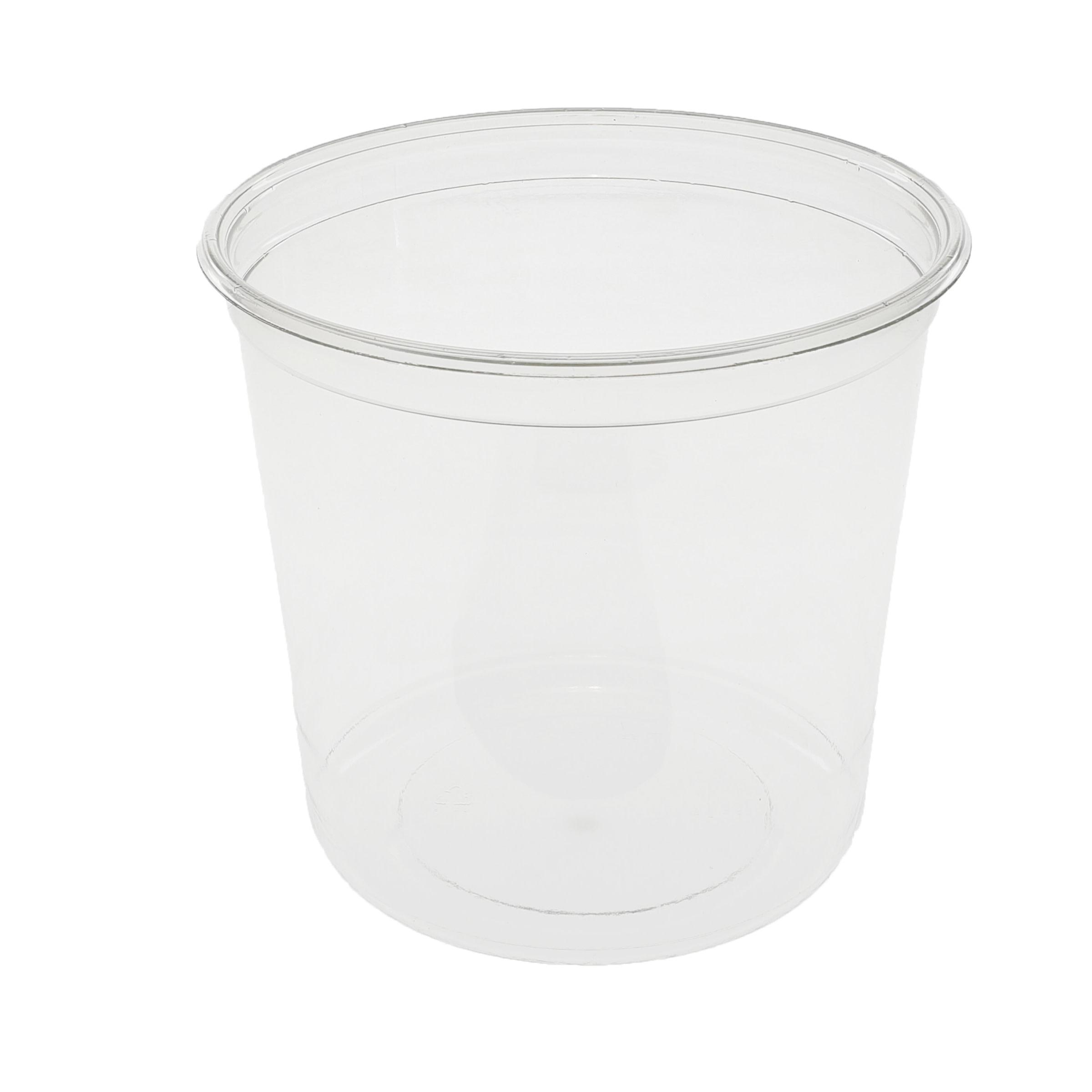 Deli Container Base 24 OZ PET Clear Round 500/Case