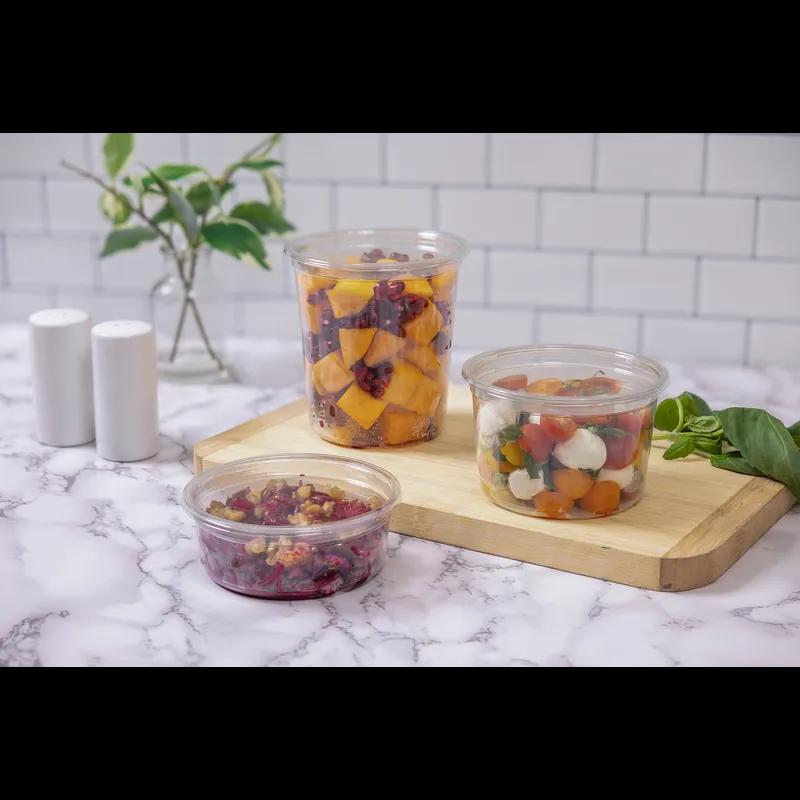 Deli Container Base 24 OZ PET Clear Round 500/Case