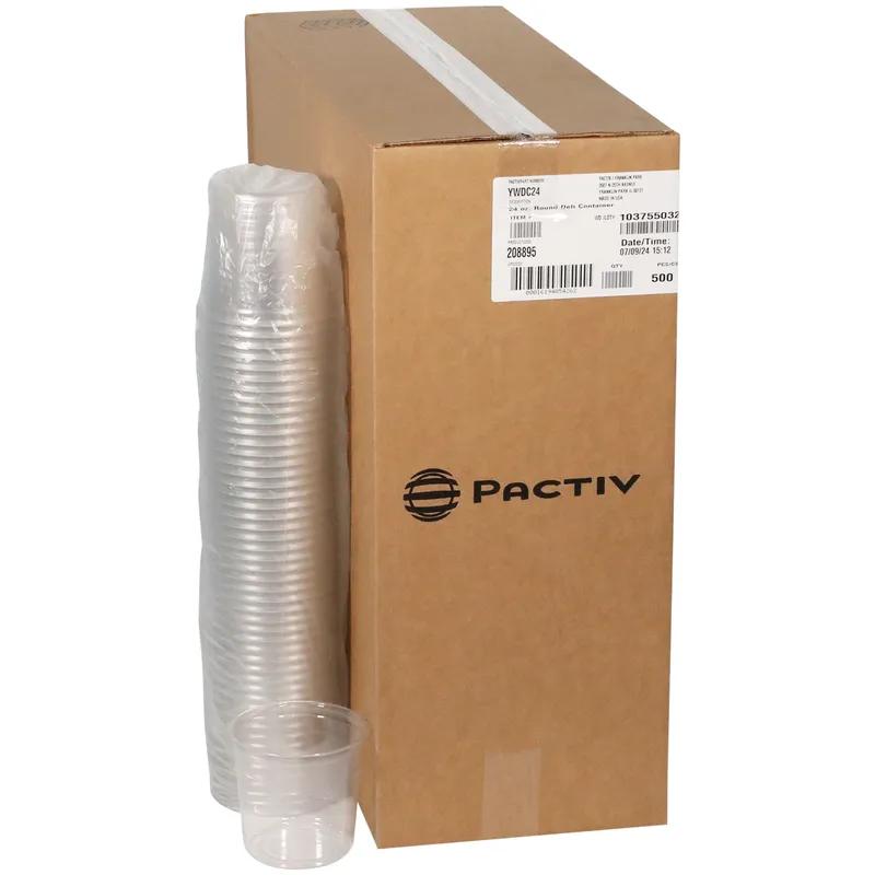 Deli Container Base 24 OZ PET Clear Round 500/Case
