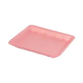 10P Meat Tray 10.75X5.75X0.625 IN Polystyrene Foam Rose Rectangle Heavy 400/Bundle