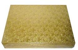 Cake Drum 16X16X0.5 IN Paperboard Gold Square 12/Case