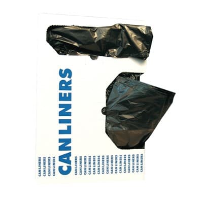 Heritage Can Liner 33X39 IN 33 GAL Black LLDPE 0.5MIL 250/Case