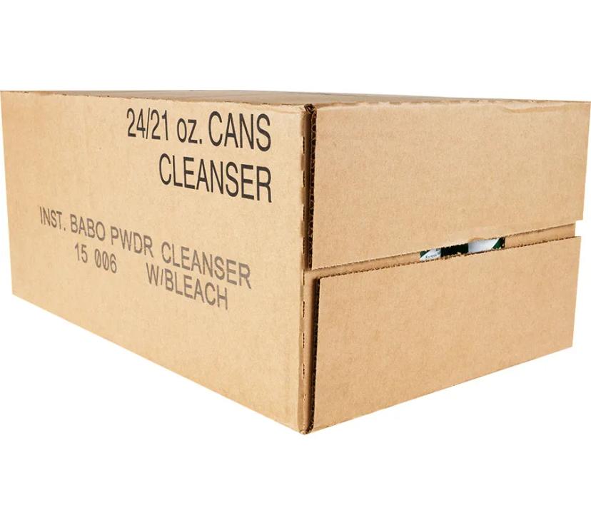 Bab-O® Unscented Cleanser 21 FLOZ Powder Bleach Enzymatic 24/Case