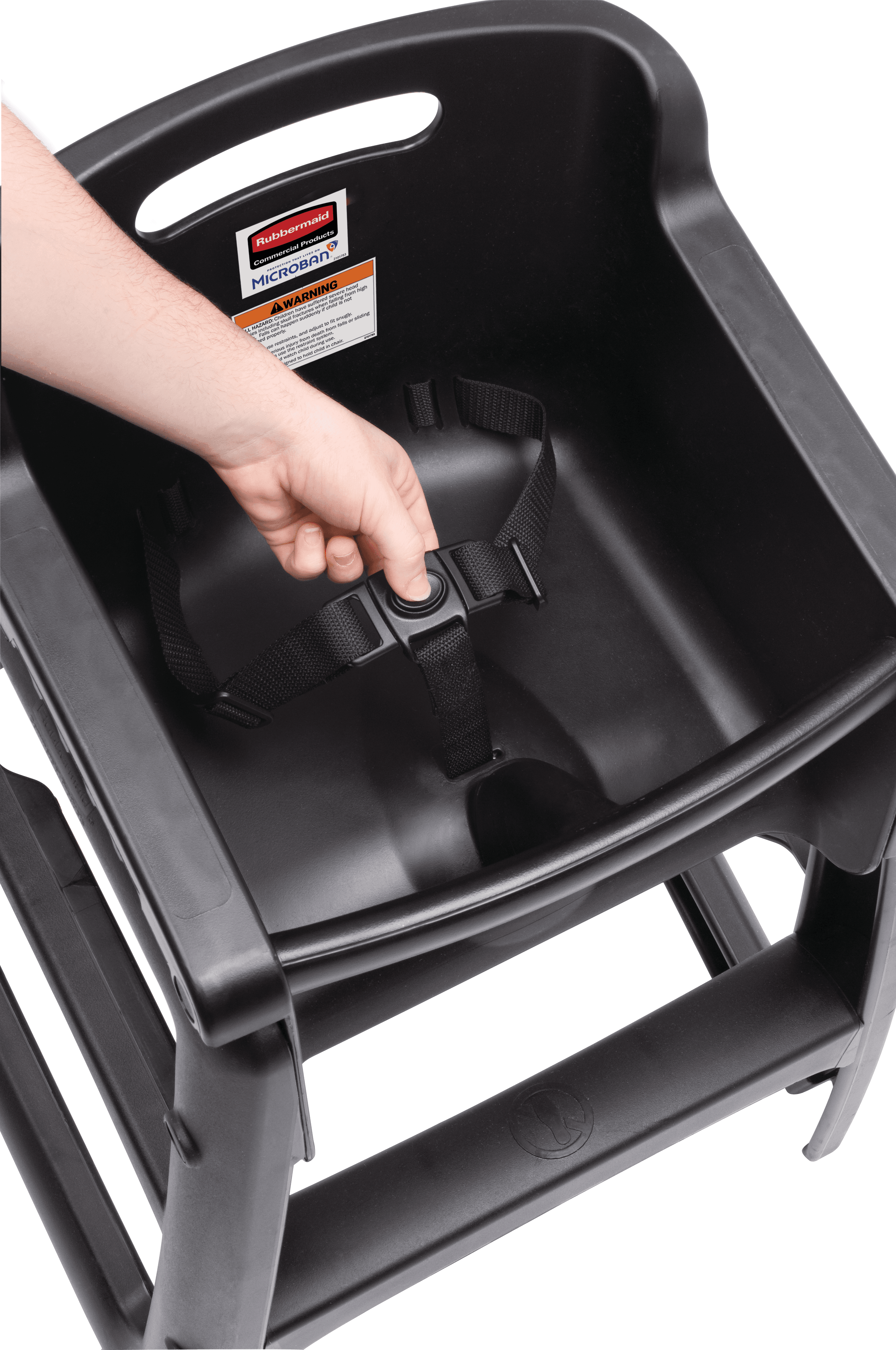 High Chair Y Black PP Wheels 1/Each