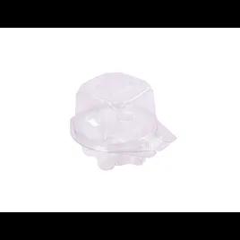 Cupcake Muffin Hinged Container With Dome Lid 3.95X4.75X3.46 IN PET Clear Round 320/Case