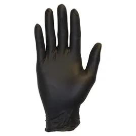 Gloves Large (LG) Black 4.3MIL Nitrile Rubber Disposable Powder-Free 1000/Case