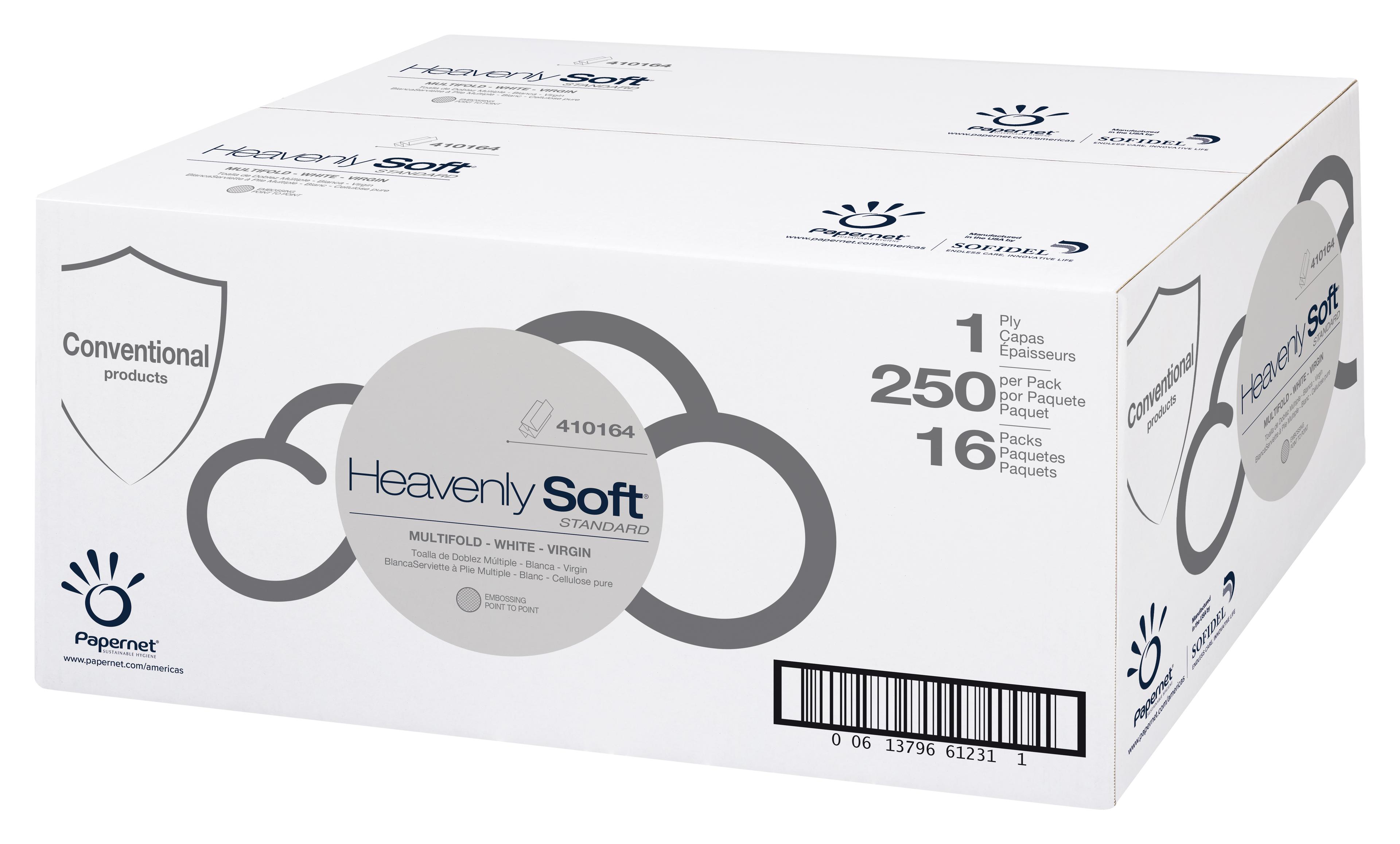 Folded Paper Towel White Multifold 250 Sheets/Pack 16 Packs/Case 4000 Sheets/Case