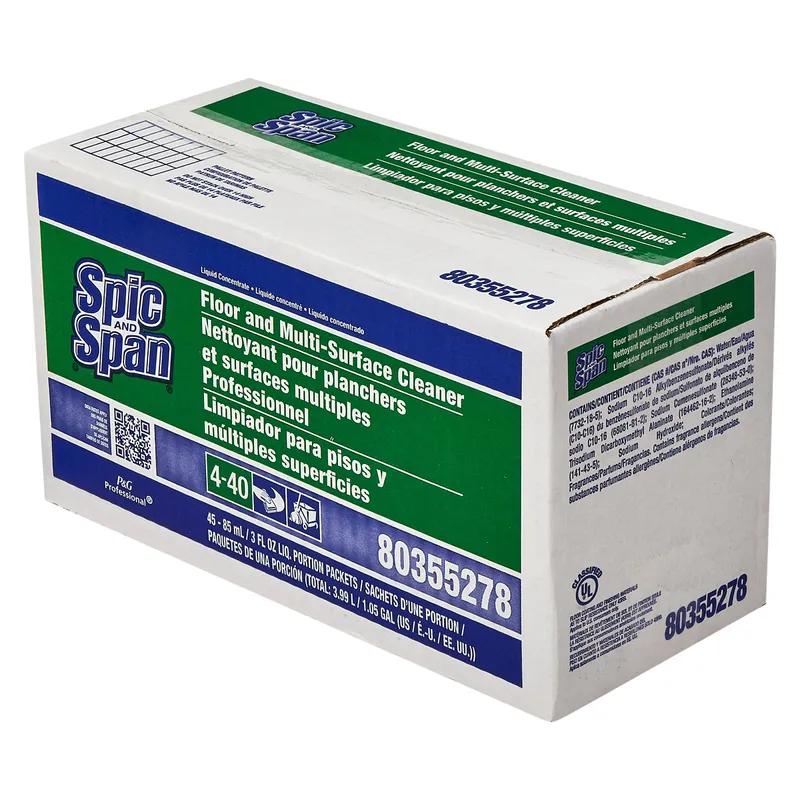 Spic and Span® Fresh Scent Floor Cleaner 3 FLOZ Multi Surface Mild Alkaline Concentrate 45/Case